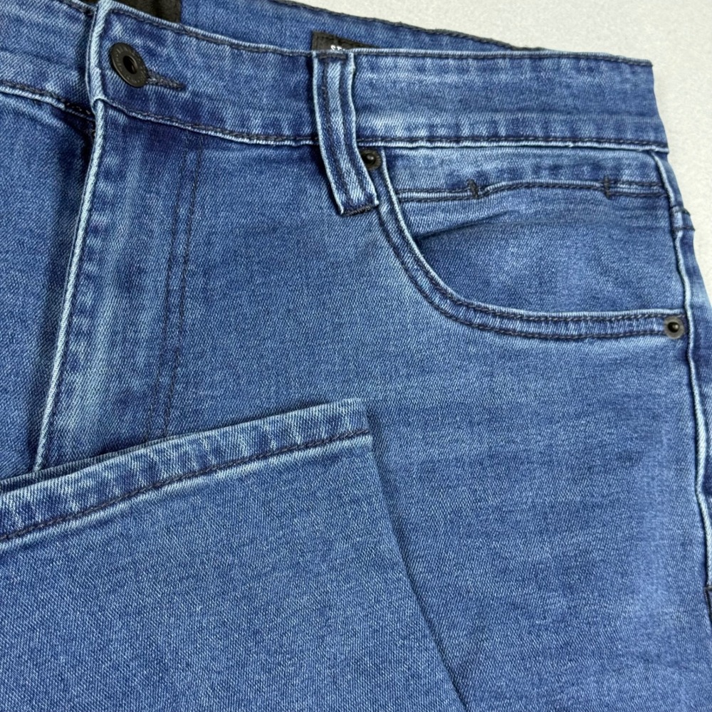 Kenneth Cole New York Mens Straight Fit Jeans Medium Wash Blue Denim 34x30